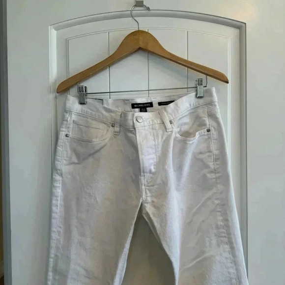 ๐ 6/$60, Michael Kors Parker Slim Fit Jeans, White, Size 32/32 - Picture 4 of 8